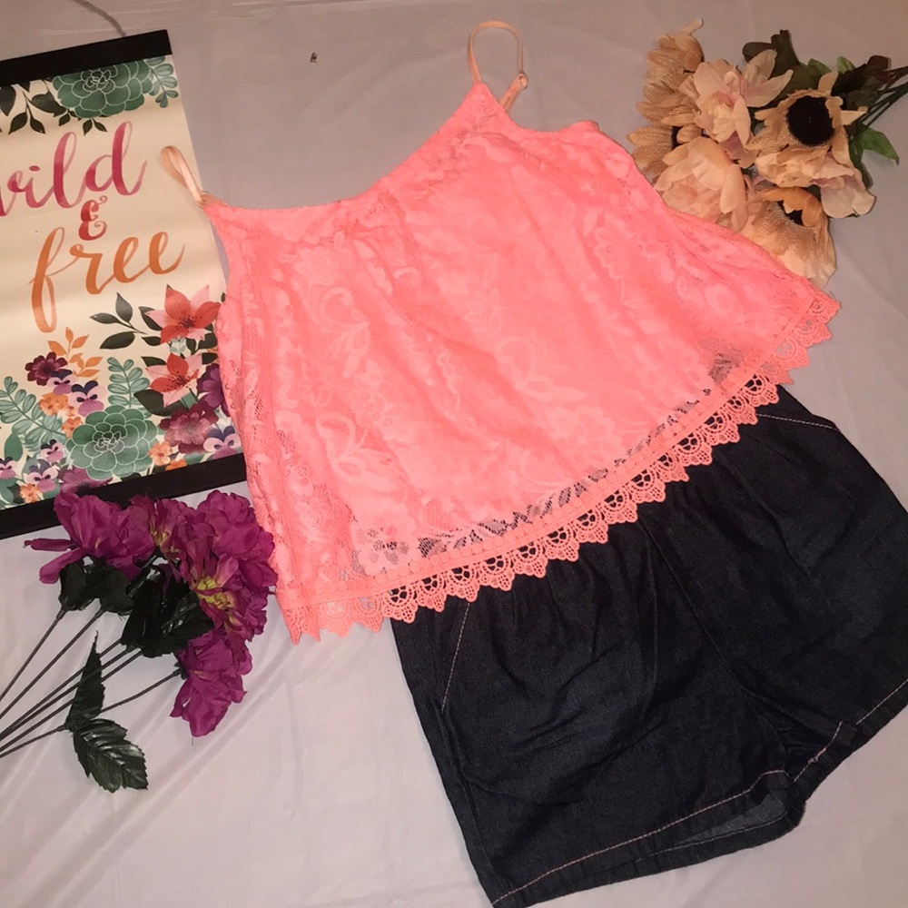 🌷Pink-Shorts Jumpsuit🌷